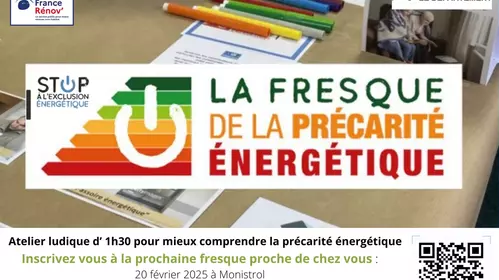 La fresque de la précarité énergétique à Monistrol